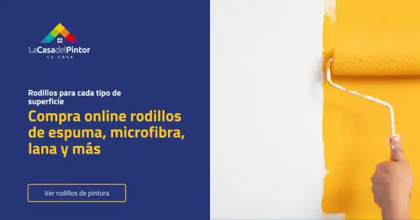 Descubre los tipos de rodillos para pintar: espuma, microfibra, lana y más. ¡Renueva tu hogar con La Casa del Pintor!